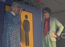 Gisbert und Hermine auf der Bühne